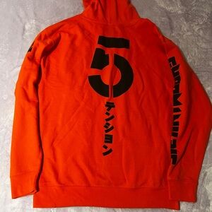 Orange Graphic Hoodie
